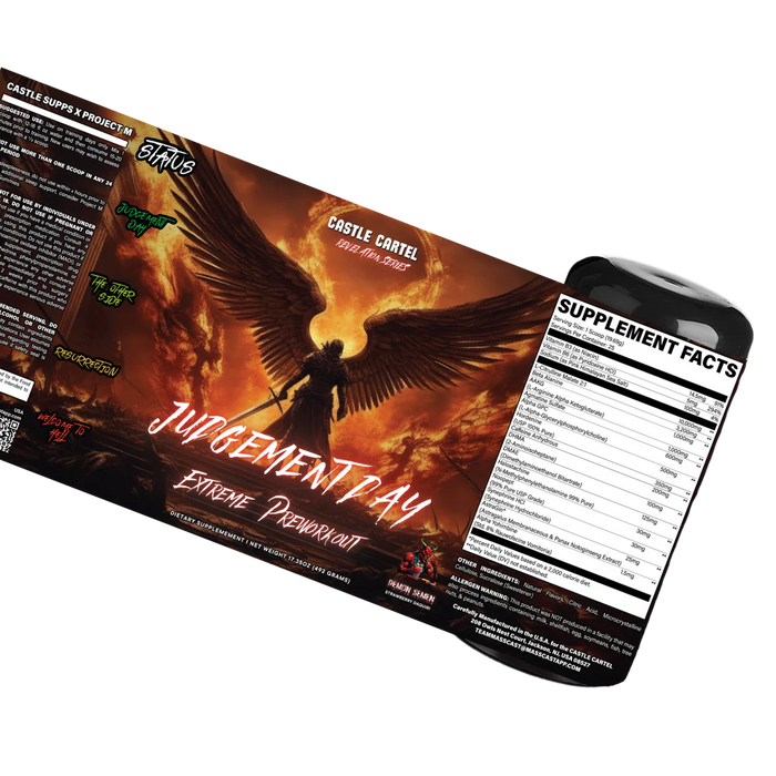 Judgement Day Extreme Preworkout by Castle Cartel Research | PROJECT M x Castle Cartel Research