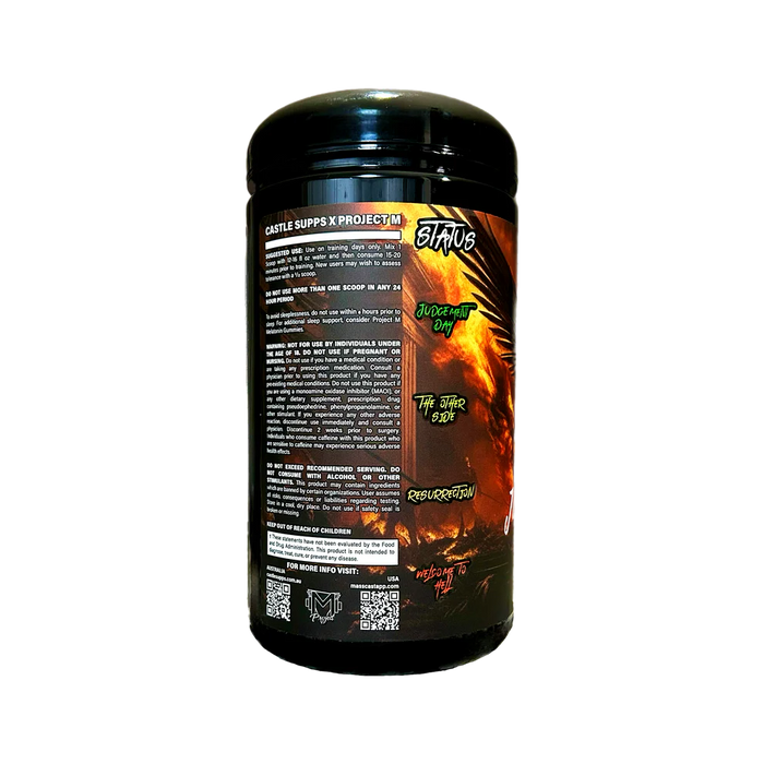 Judgement Day Extreme Preworkout by Castle Cartel Research | PROJECT M x Castle Cartel Research