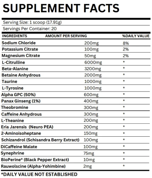 Pillager High-Stim Preworkout | Toxic Masculinity Nutrition