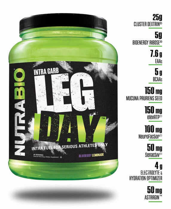 NutraBIO - Leg Day 20 Servings - SuppLocker