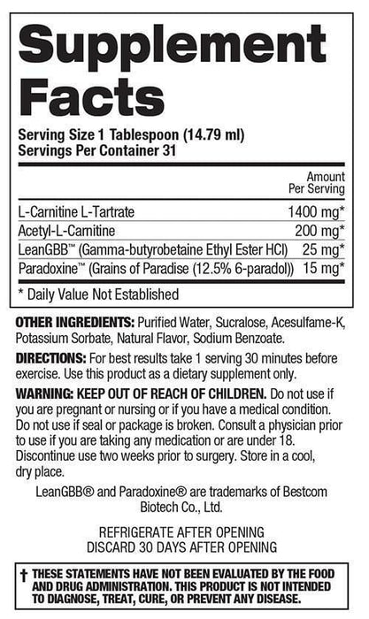 TOP SECRET NUTRITION Fireball L-Carnitine - SuppLocker