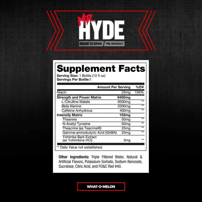 PRO SUPPS HYDE EXTREME 12 PACK/CASE RTD - SuppLocker