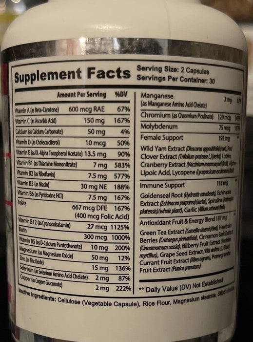 ROCK SOLID FORMULATIONS SUPERIOR WOMAN'S MULTIVITAMIN - SuppLocker