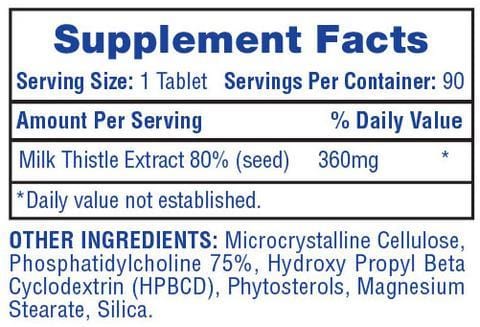 Hi Tech Pharmaceuticals Milk Thistle - SuppLocker