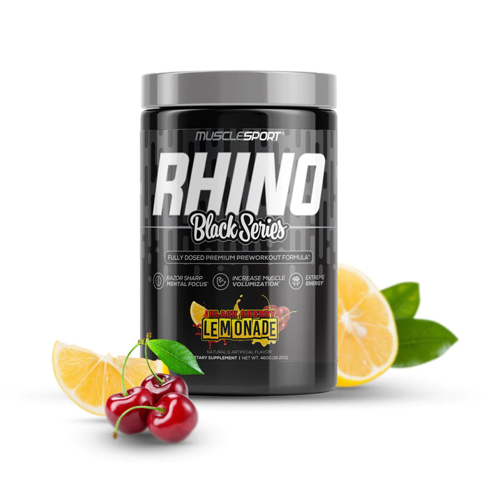 MUSCLESPORT - RHINO BLACK SERIES PRE-WORKOUT - SuppLocker