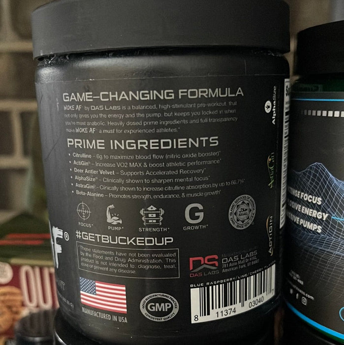 WOKE AF - High Stimulant Pre-Workout BUCKED UP - SuppLocker