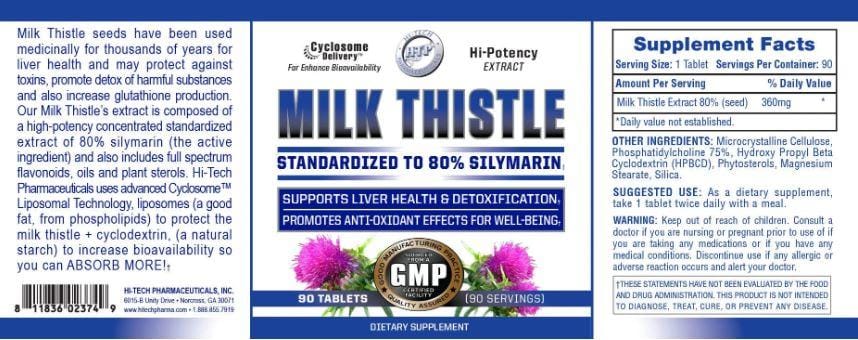 Hi Tech Pharmaceuticals Milk Thistle - SuppLocker