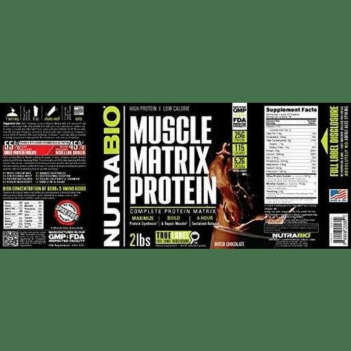 NutraBio Muscle Matrix Protein - SuppLocker