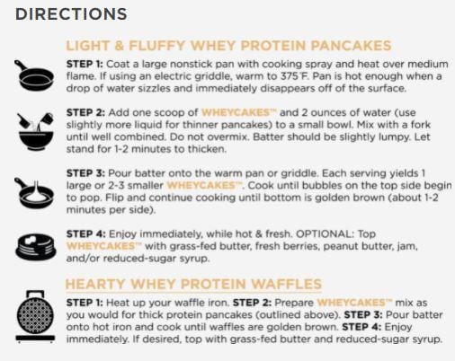 RULE ONE WHEYCAKES Whey Protein Isolate-Enhanced Pancake Mix - SuppLocker